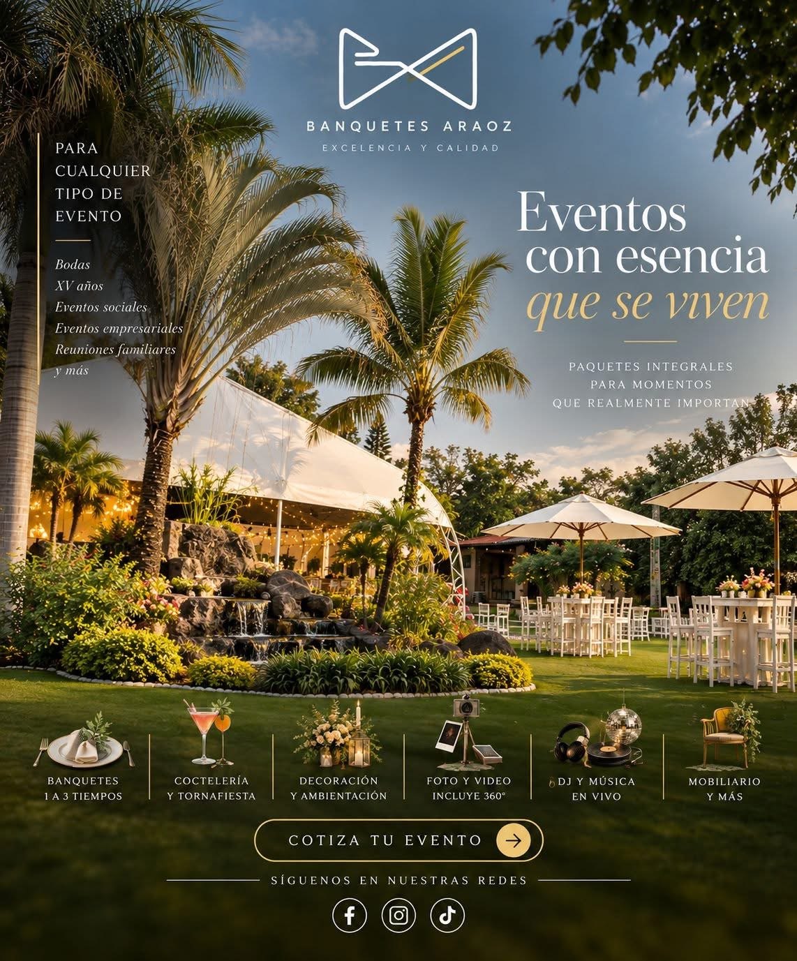 Folleto de eventos